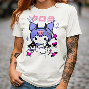Camiseta Kuromi Rock - Unissex