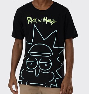 Camiseta Rick and Morty Rostos - Unissex