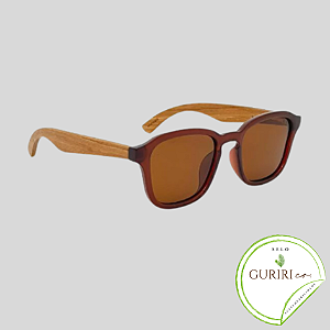 WOOD ZEBRA - REDONDO - MARROM - MADEIRA ZEBRA - POLARIZADO MARROM