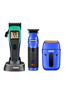 Maquina Profissional Wmark NG X1 Polar + Acab NG 318 + Shaver NG 984a