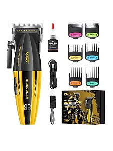 Máq. de cortar cabelo Pro Vgr V 285 Muscular C1 9000RPM