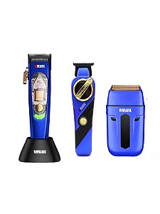 Maquina de Cabelo Prof.Wmark NG 9004 + Acab. NG 9213 + sh 984a azul