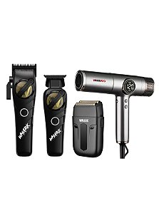 Combo Prof. Wmark Maquina de corte + Acab NG 8613 + ng 984a Preto + Secador NG 9117