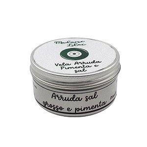 Vela aromática Arruda Sal Grosso e Pimenta