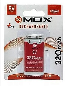 Bateria Recarregável MOX 9V MO9V32