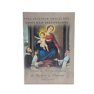 Livro Novena A Nossa Senhora Do Rosário De Pompeia
