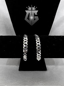 Pulseira Grumet em Prata 925 Italiana 8,8mm