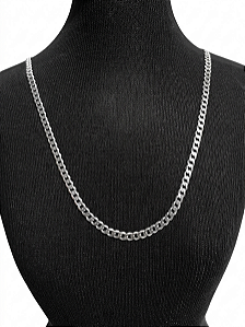 Corrente Grumet em Prata 925 Italiana 4mm 60cm