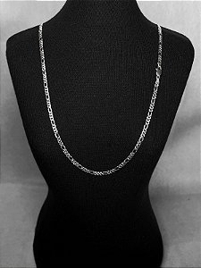 Corrente Grumet 3x1 em Prata 925 Italiana 3mm 60cm