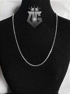 Corrente Cadeado em Prata 925 Italiana 2mm 60cm