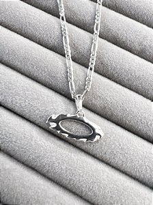 Pingente Oakley Pequeno em Prata 925 Italiana