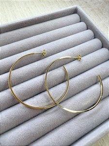 Brinco Argola Liv Banhado a Ouro 18k