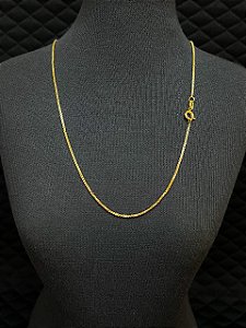 Corrente Veneziana Banhada a Ouro 18K 60cm