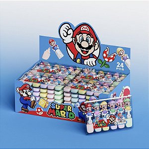 Marca Texto divertido - Mario Style Mini Caneta Fluorescente Colorida - Kit com 6 Cores