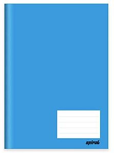 Caderno Brochurão Capa Dura 96 Folhas - Azul - Spiral