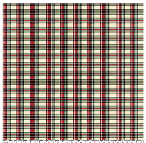 Tricoline digital Natal xadrez (0,50cm x 1,50 de largura)