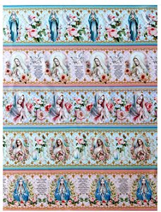Tricoline digital Ave Maria (0,55cm x 1,50 de largura)