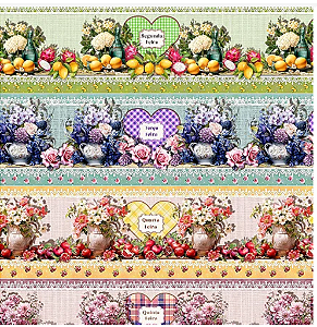 Tricoline digital Semaninha xadrez(55cm x 1,50)