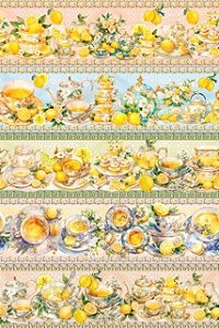Tricoline digital Lemon Tea (0,55cm x 1,50 de largura)
