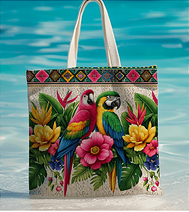 Kit de praia em sarja impermeável (60cm x 1,50)