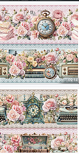Tricoline digital Cozinha Vintage (0,55cm x 1,50 de largura)