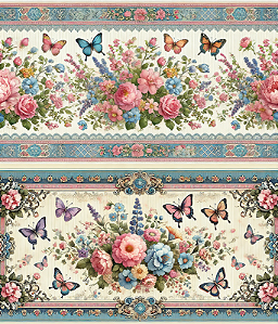 Tricoline digital Flores Coloridas (0,55cm x 1,50 de largura)
