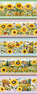 Tricoline digital Campos de Girassol (0,55cm x 1,50 de largura)