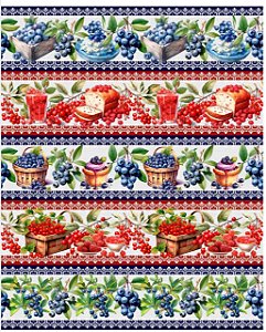 Tricoline digital Cherry (0,55cm x 1,50 de largura)