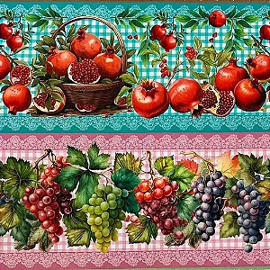 Tricoline digital Frutas I (0,55cm x 1,50 de largura)