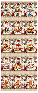 Tricoline digital Natal Doces (0,55cm x 1,50 de largura)
