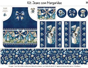 Tricoline digital Kits Azuis (0,50cm x 1,50 de largura)