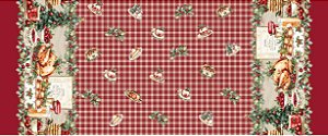 Tricoline digital Natal,Tecido para toalha de mesa (0,50cm x 1,50 de largura)
