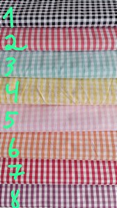 Tricoline xadrez fio tinto num 6 (0,55cm x 1,50 de largura)