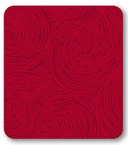 Tricoline estampa Espiral Vermelho (0,50cm x 1,50 de largura)