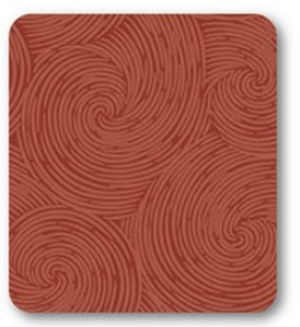 Tricoline estampa Espiral Telha (0,50cm x 1,50 de largura)