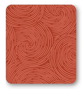 Tricoline estampa Espiral Abóbora (0,50cm x 1,50 de largura)
