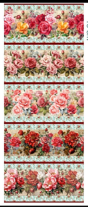 Tricoline digital Rosas Esplêndidas 2 (0,55cm x 1,50 de largura)