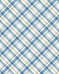 Tricoline digital Xadrez Azul (55cm x 1,50)