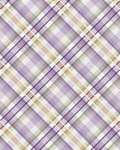 Tricoline digital Xadrez Lilás (55cm x 1,50)