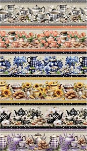 Tricoline digital Chá da primavera (55cm x 1,50)
