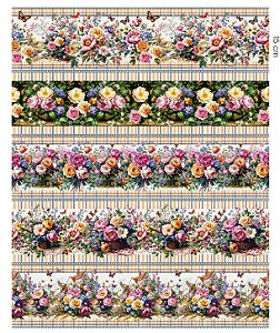Tricoline digital Melissa floral (55cm x 1,50)
