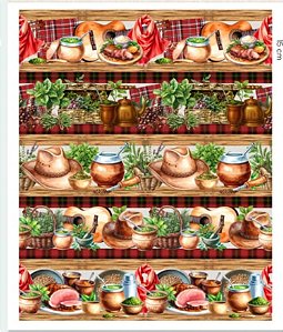 Tricoline digital Chimarrão (55cm x 1,50)