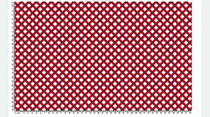 Tricoline Xadrez Enviesado Vermelho (55cm x 1,50)