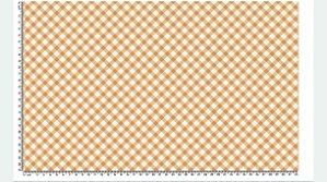 Tricoline Xadrez Enviesado Laranja (55cm x 1,50)