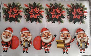 Decalques para tecido DTF Natal, Kit 3