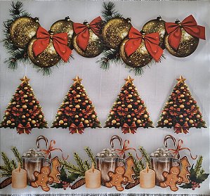 Decalques para tecido DTF Natal, Kit 3