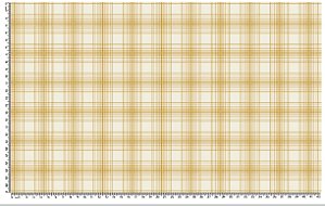 Tricoline Natal para composê Xadrez dourado com bege (50cm x 1,50)