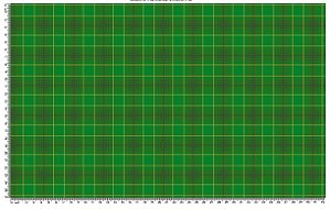 Tricoline Natal para compose Xadrez verde (50cm x 1,50)