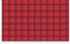 Tricoline Natal para compose Xadrez Vermelho (50cm x 1,50)