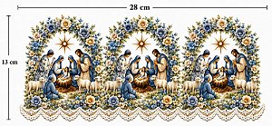 Decalques para tecido DTF, Natal (28cm x 13cm)